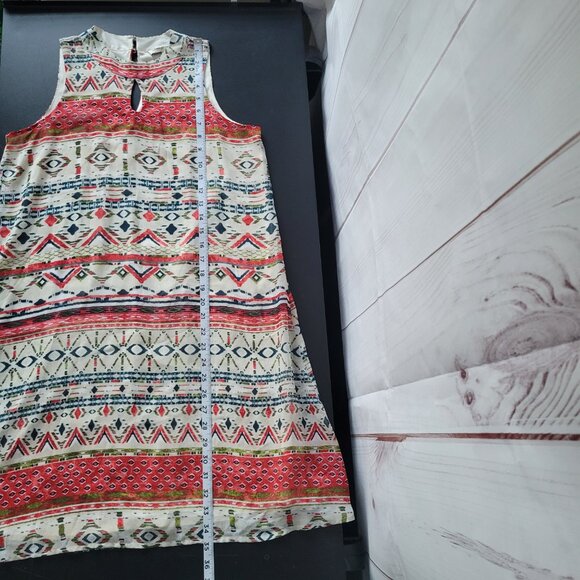 Cloth & People Sleeveless Casual Midi Dress, S, Western Print, Multi Color, EUC - Picture 8 of 8